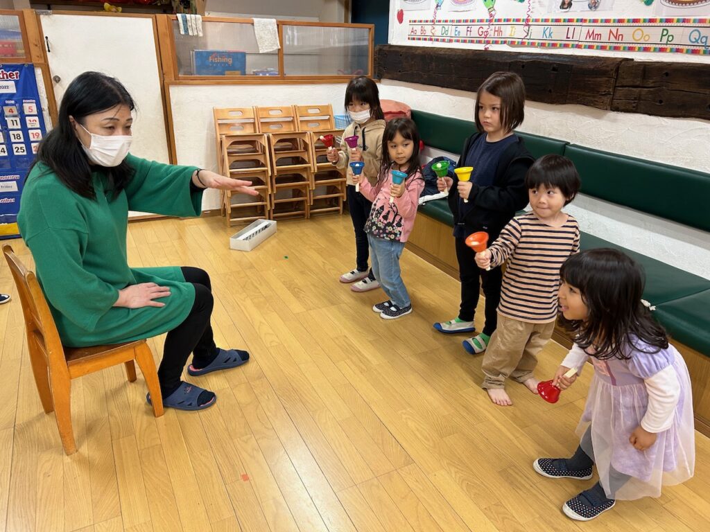 Handbells Practice Apple Bee International School